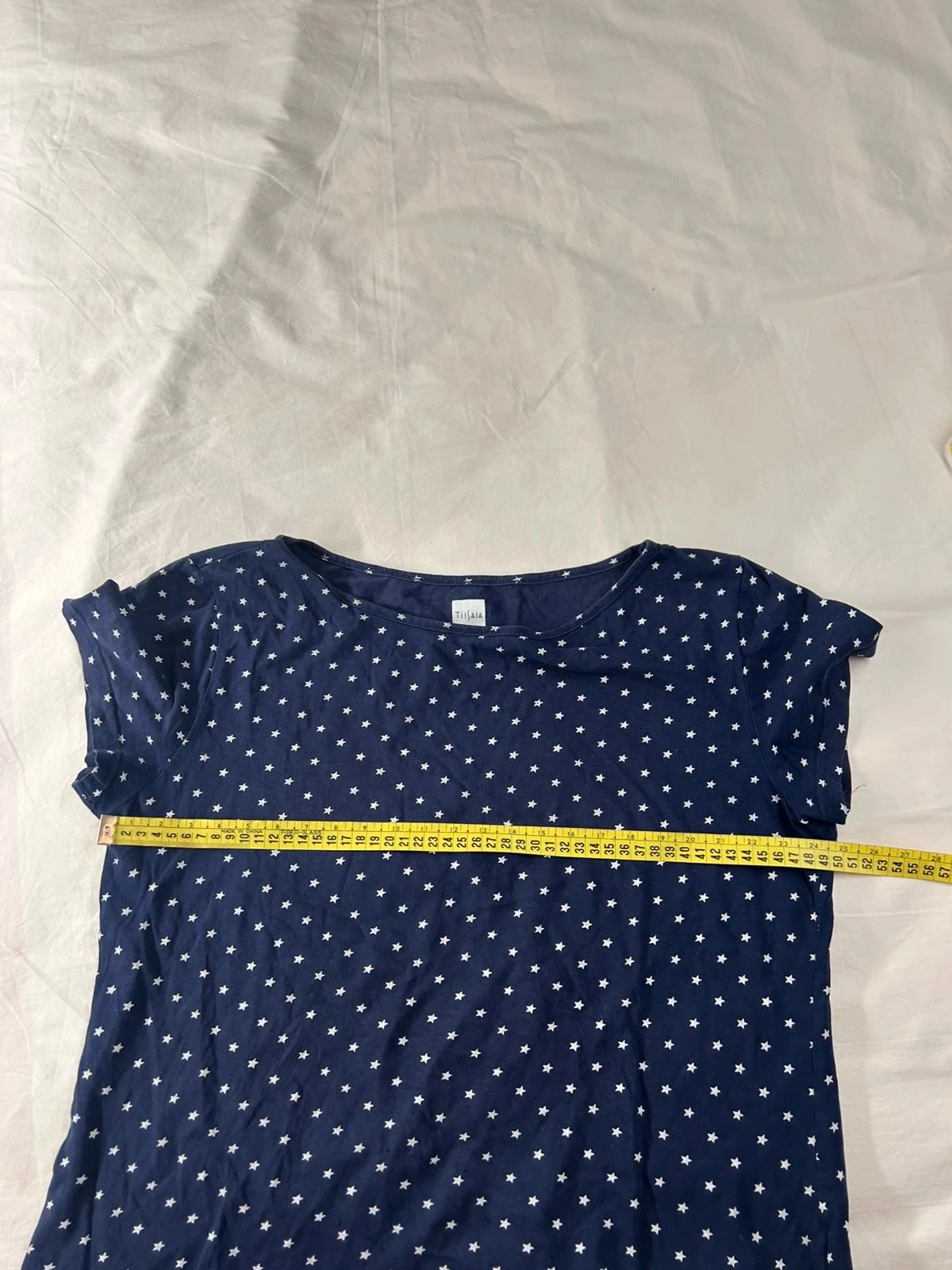 Marineblauw T-shirt Tissaia basics – photo 7